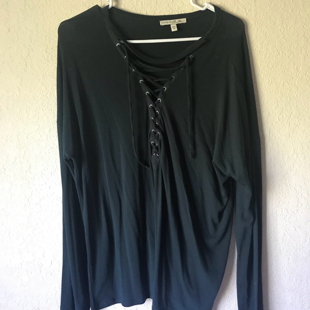 Express laceup shirt